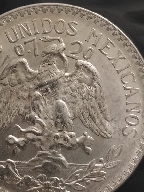 Silver 1943 Mexico 50 Centavos Crisp Choice BU - Image 4