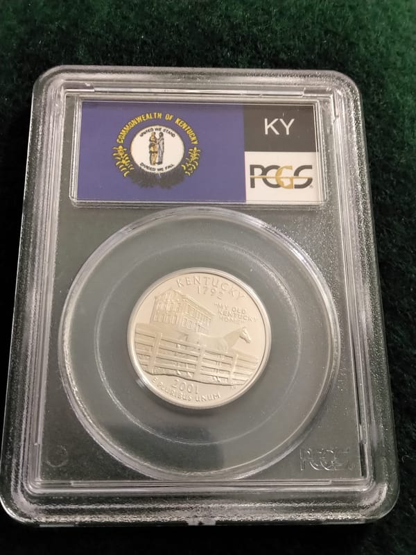 Silver Kentucky State Quarter PR-69 DCAM  - Image 7