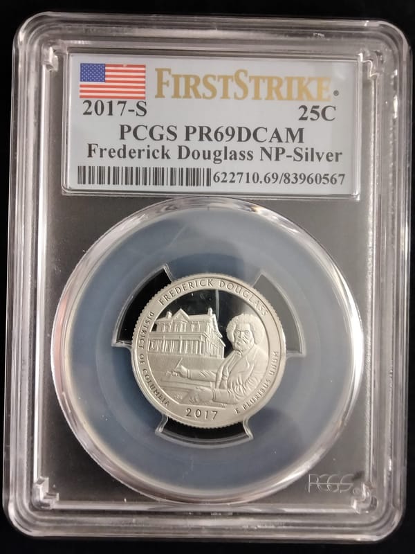 Silver 2017-S First Strike Frederick Douglass 25¢ - Image 1