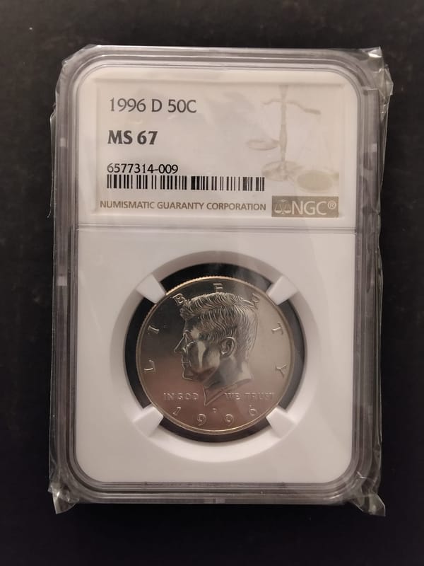 MS-67 1996-D Kennedy Half Dollar - Image 1