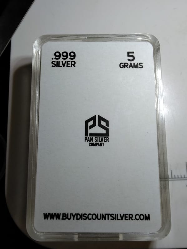 Pan Silver 5g .999 Silver UFO Art Bar Mintage 3k - Image 2