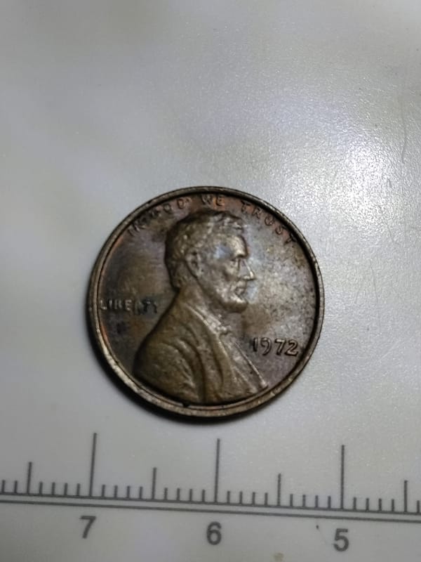 Errors 1972 Lincoln memorial cent  - Image 1