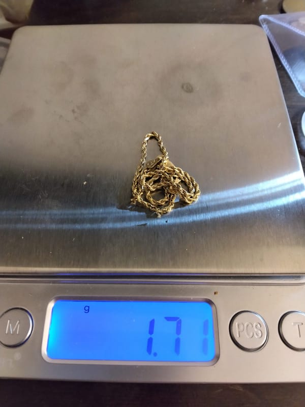 14k Gold Rope Bracelet Melt - Image 4