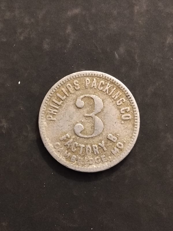 Rare Maryland Phillips Cannery B 3-Unit Wage Piece - Image 4