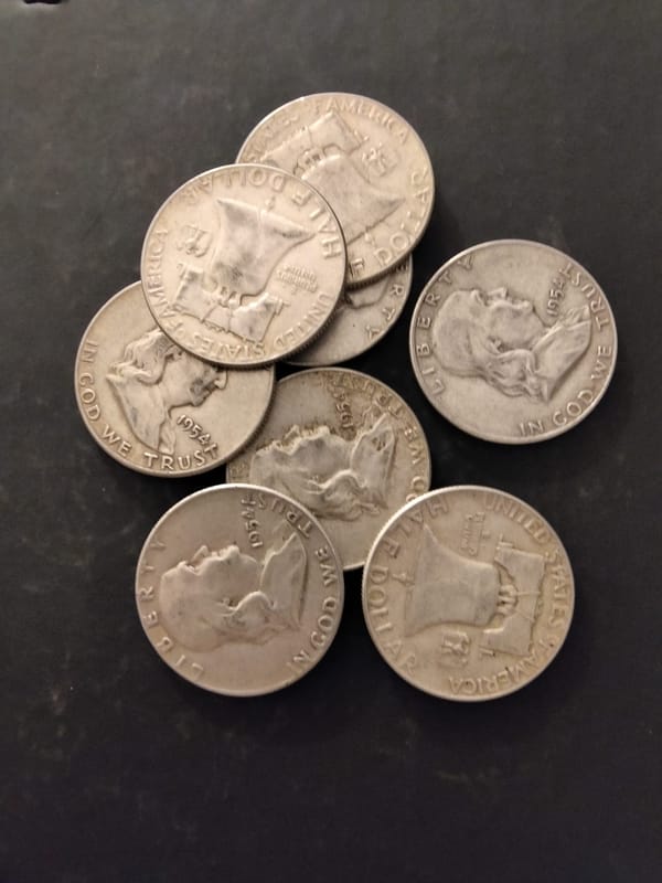 90% Franklin Half Dollars - Image 2