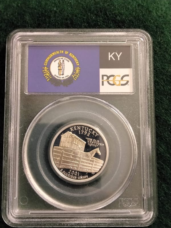 Silver Kentucky State Quarter PR-69 DCAM  - Image 1