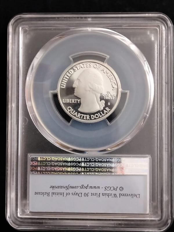 Silver First Strike 2017-S Effigy Mounds Quarter  - Image 2
