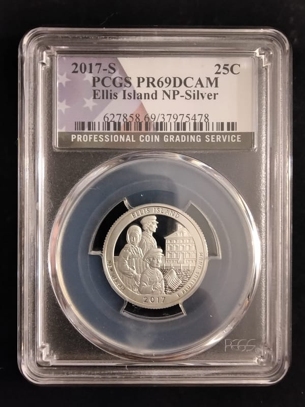 Silver 2017-S Ellis Island NP PR-69 DCAM  - Image 1