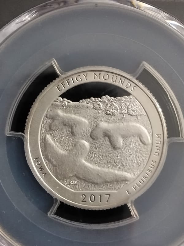 Silver First Strike 2017-S Effigy Mounds Quarter  - Image 7