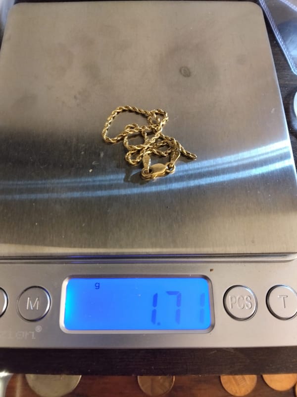 14k Gold Rope Bracelet Melt - Image 1