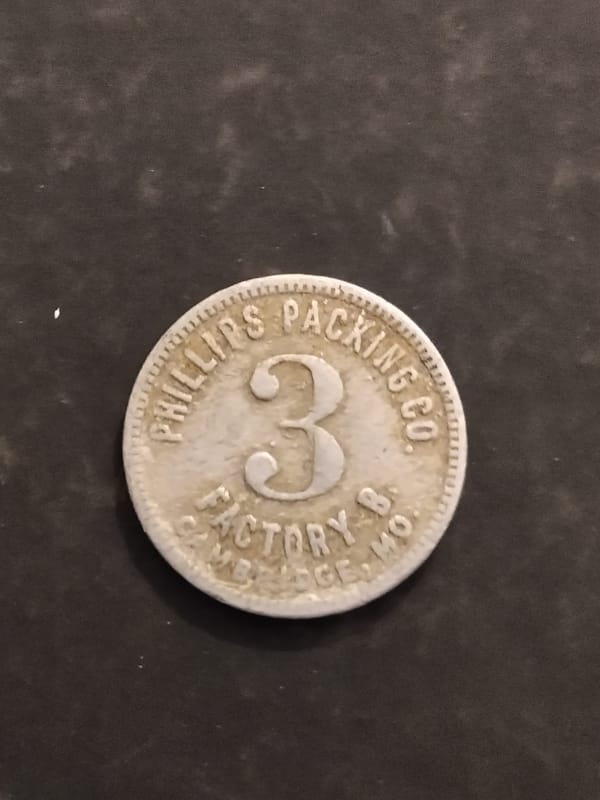 Rare Maryland Phillips Cannery B 3-Unit Wage Piece - Image 6
