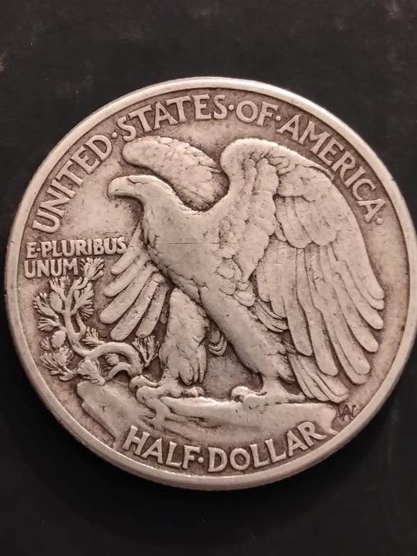 Silver 1943 Walking Liberty Half Dollar - Image 4