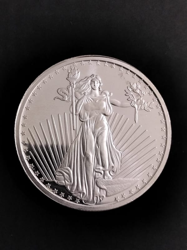 1 oz SilverTowne Saint-Gaudens Silver Round BU - Image 1
