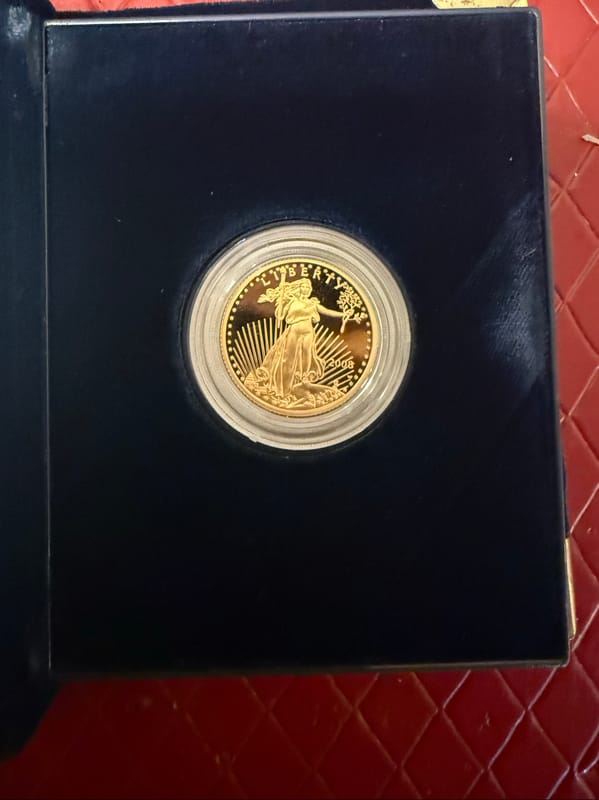 1/4 oz proof eagle 2008 - Image 2