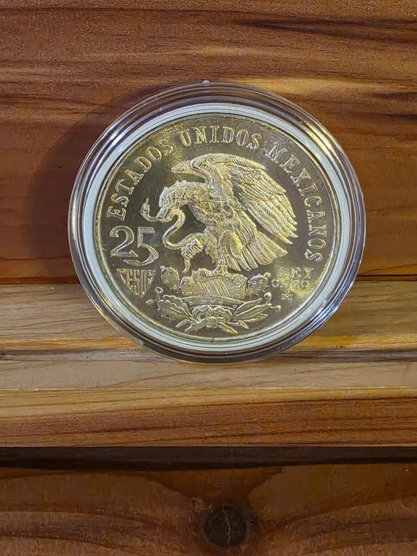 1968 Mexico Silver 25 Pesos Olympic Games Commem - Image 2