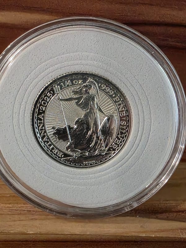 2025 1/4 ozt Silver Britannia - Image 1