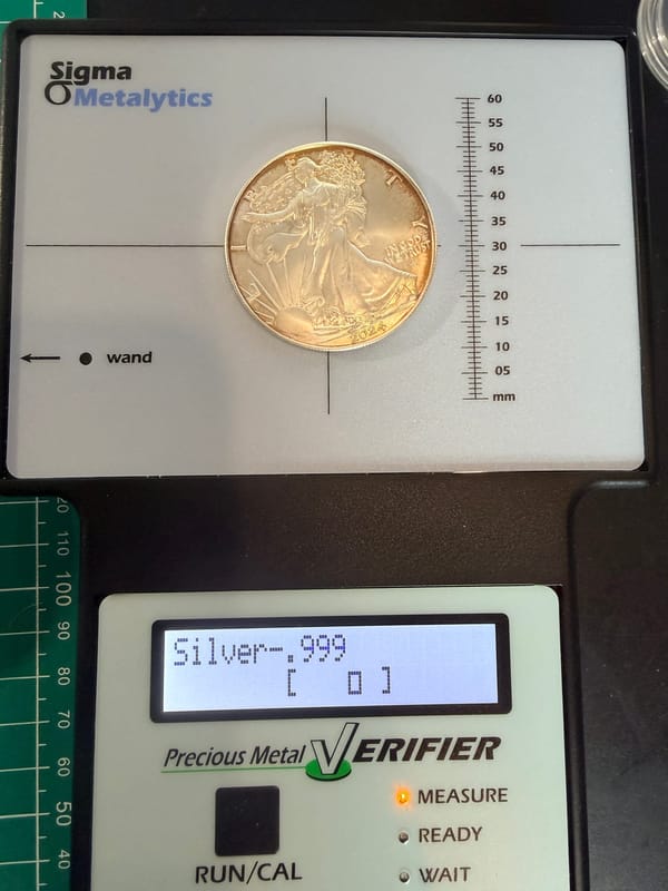 2024 American Silver Eagle Coin Toning With Box - Image 3