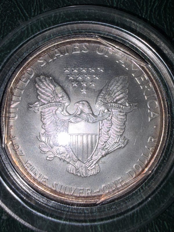 1998 Mint Silver Eagle 1oz, 99.93% Fine Silver - Image 4