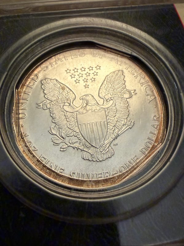 1998 Mint Silver Eagle 1oz, 99.93% Fine Silver - Image 5