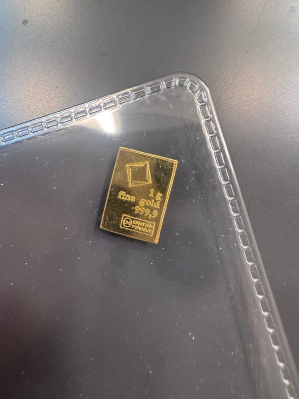 1 gram 99.99% Pure Gold Valcambi Bar - Image 2