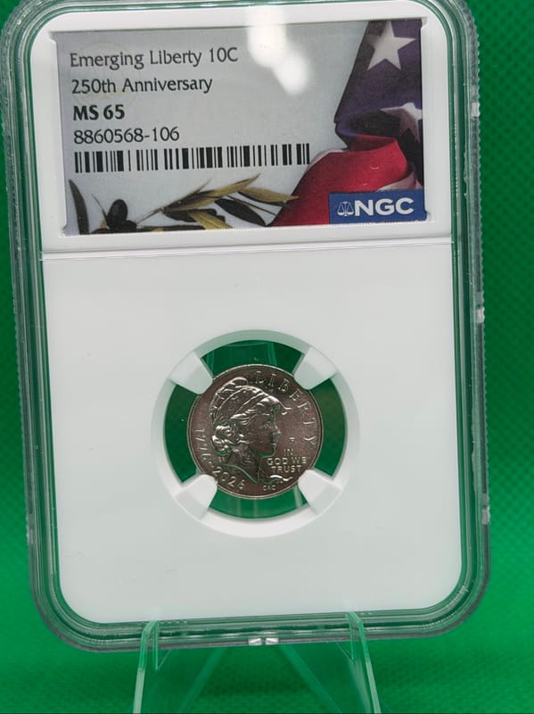 1776-2026 Emerging Liberty Dime MS65 - Image 1