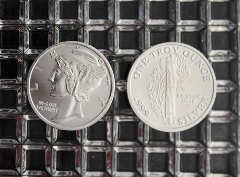 1oz Mercury Silver Round/Lady Liberty .999 Silver - Image 1