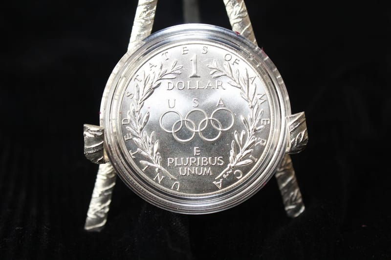 United States Mint 1988 Olympic Coin Silver Dollar - Image 3