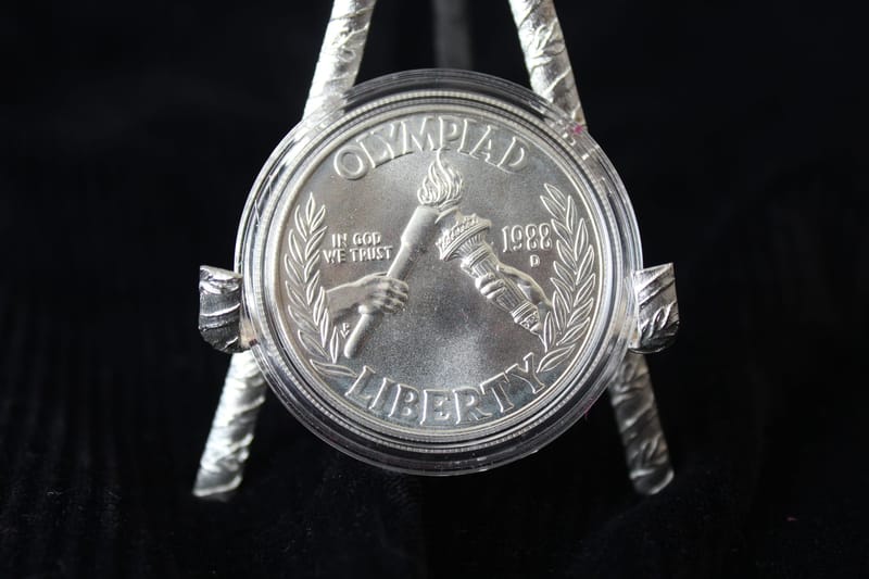 United States Mint 1988 Olympic Coin Silver Dollar - Image 2