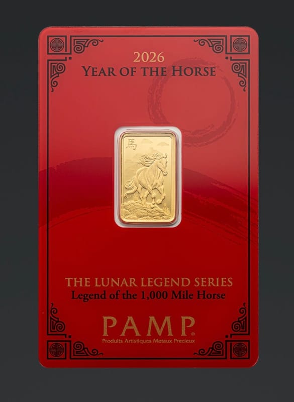 Lunar Legends 2026 Year of the Horse 5g Gold Bar - Image 1