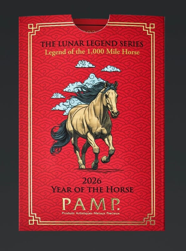 Lunar Legends 2026 Year of the Horse 5g Gold Bar - Image 2