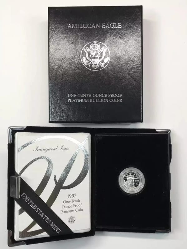 1997 1/10 oz Proof Platinum Coin - Image 1
