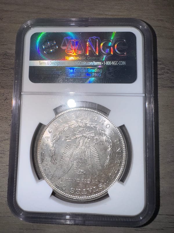  NGC MS 66 1881 S Morgan Silver Dollar High Grade - Image 2