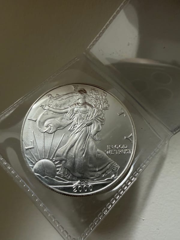 2000 American silver eagle 1 oz  - Image 1