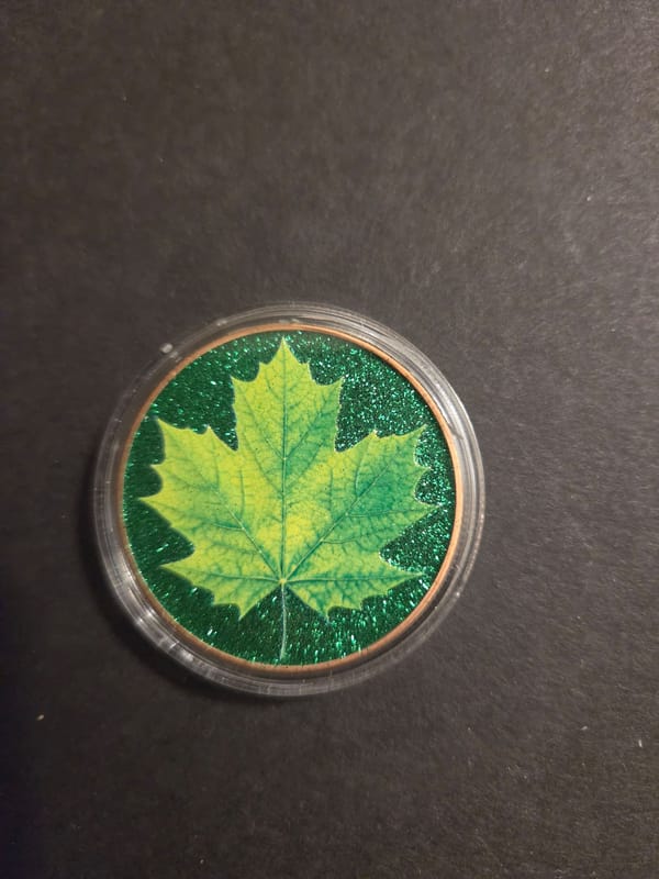 1oz colorized copper round - Image 1