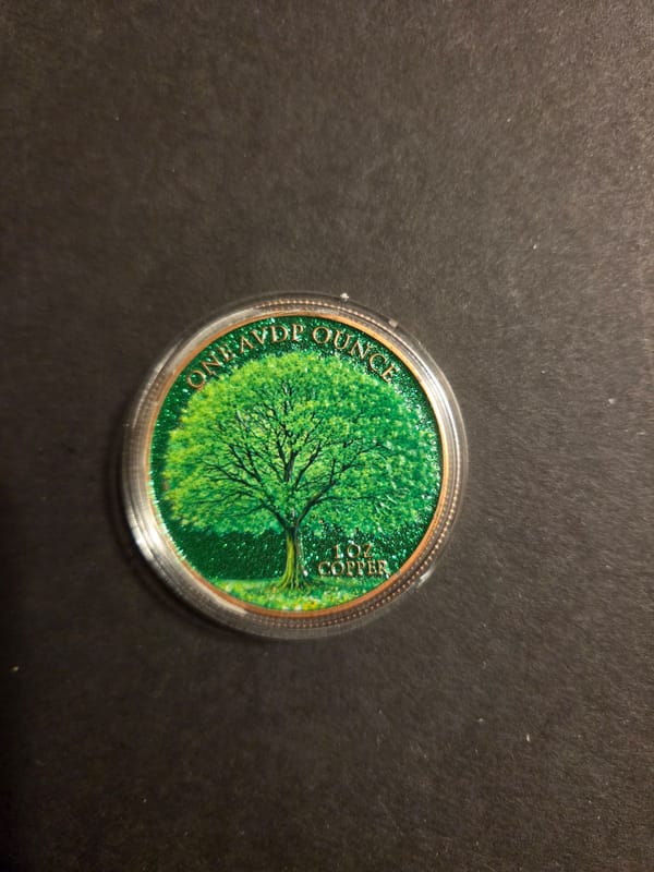 1oz colorized copper round - Image 2