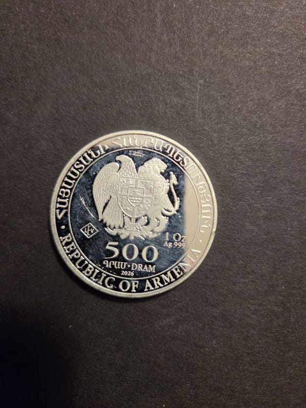 Noah's Ark 1oz silver round. - Image 2