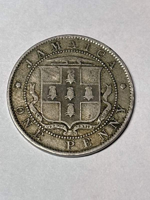 1901 Edward V11 Jamaica One Penny - Image 2
