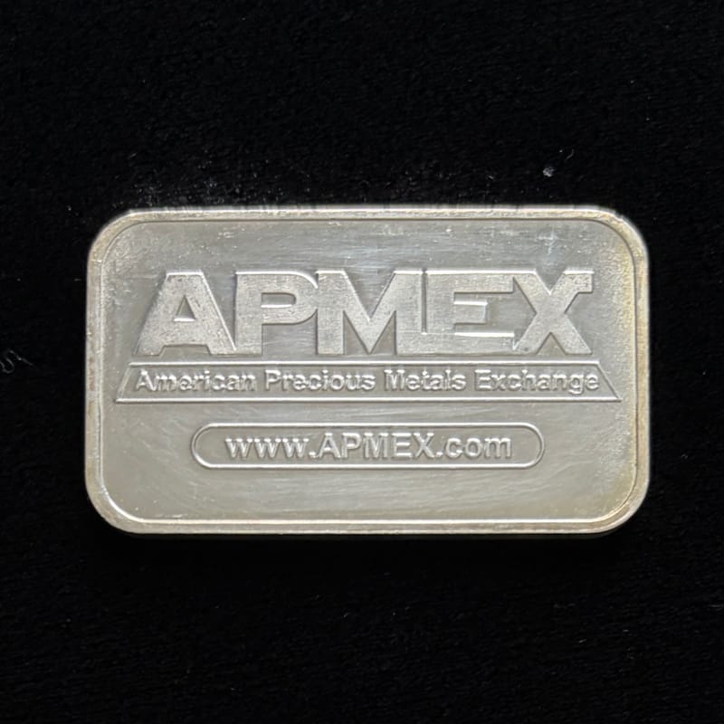 1 oz APMEX Silver Bar .999 Fine Silver | PeerMetals