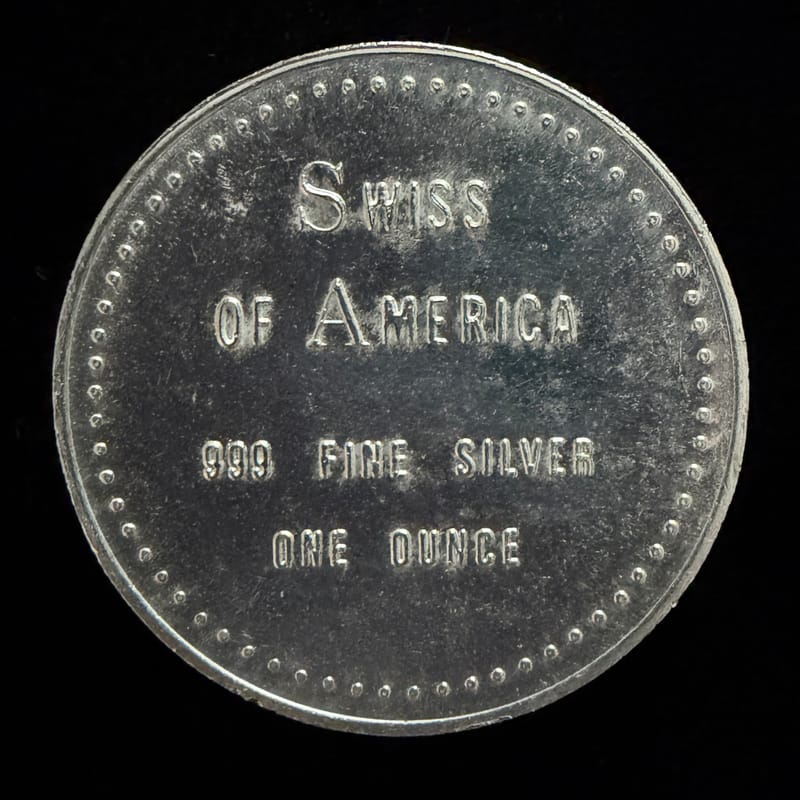 Swiss of America 1 oz .999 Fine Silver Round - Image 2