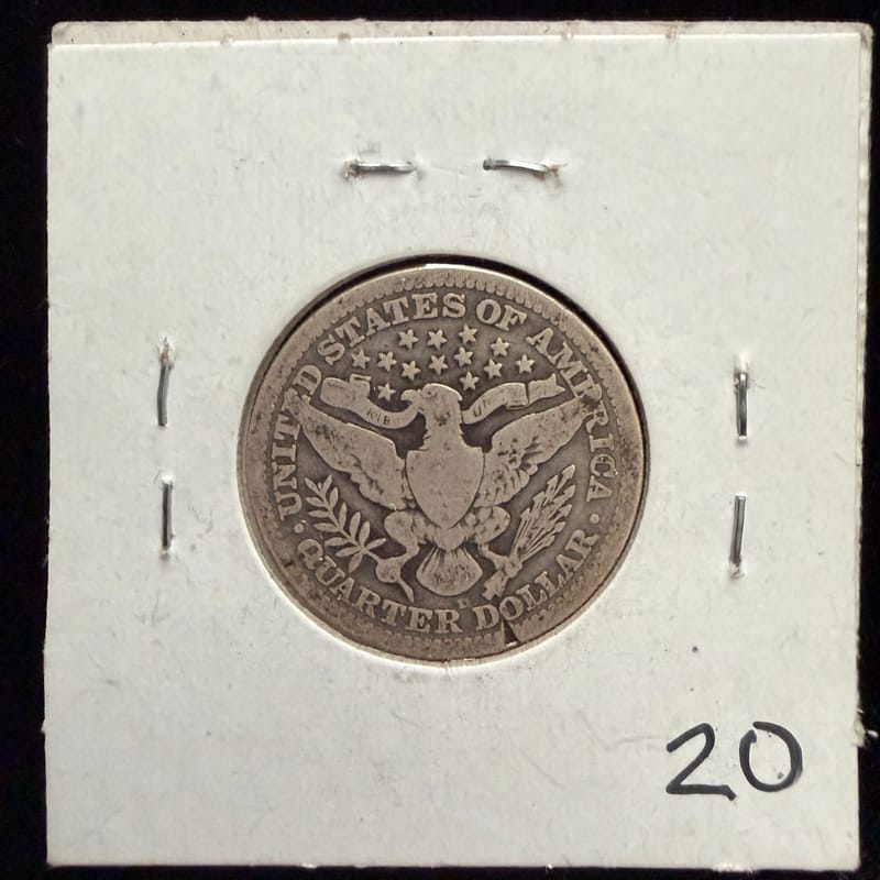 1915-D Barber Quarter – 90% Silver - Image 2