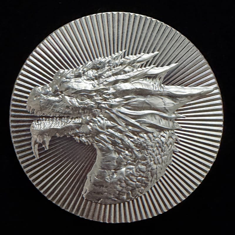 Scottsdale Mint Dragon Stacker 2 oz Silver  - Image 1
