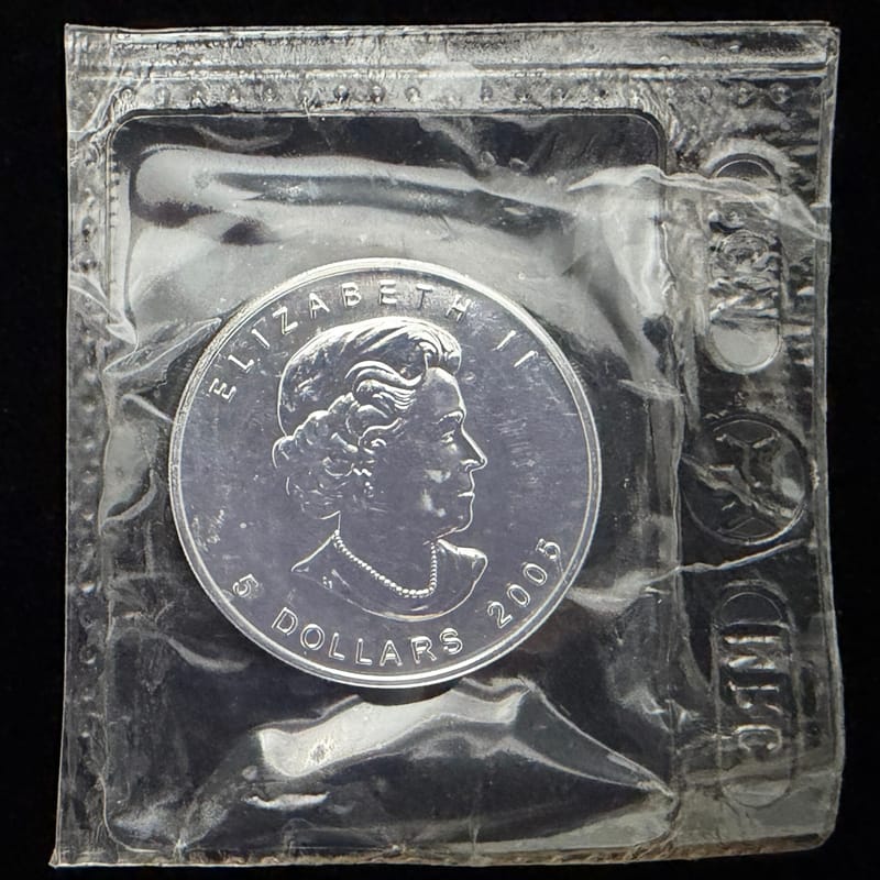 2005 Sealed Silver Maple Leaf 1 oz Coin - Image 2