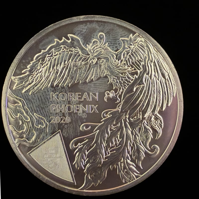 South Korean Phoenix 1 oz Silver Bullion - Image 2