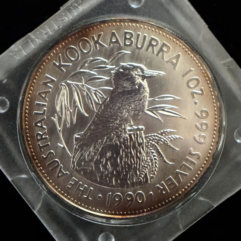 1990 Kookaburra 1 oz Silver Coin Australia - Image 1