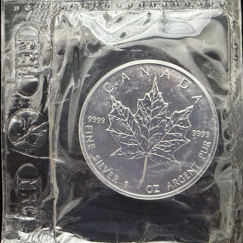 2005 Sealed Silver Maple Leaf 1 oz Coin - Image 1