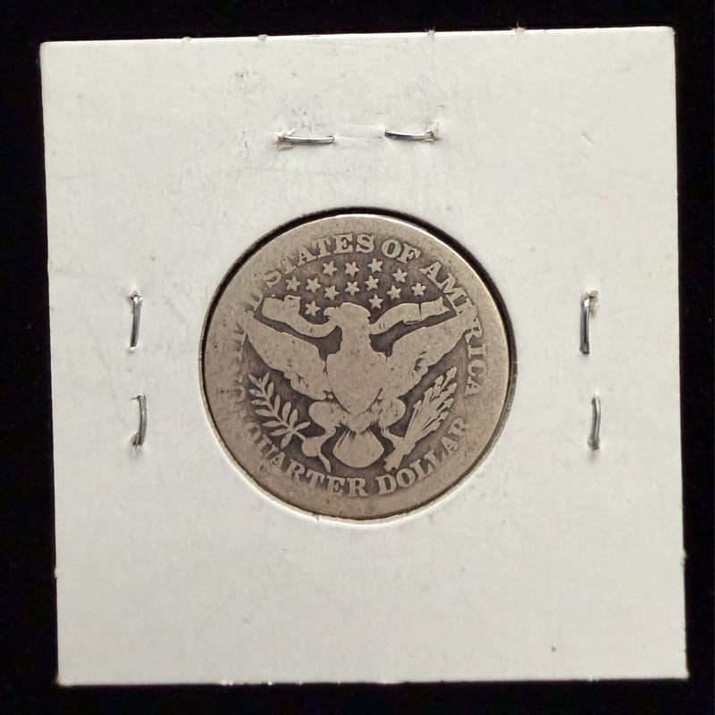 1914 Barber Quarter – 90% Silver - Image 2