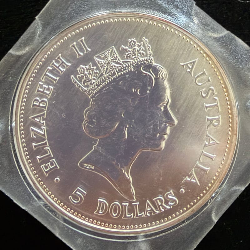 1990 Kookaburra 1 oz Silver Coin Australia - Image 2