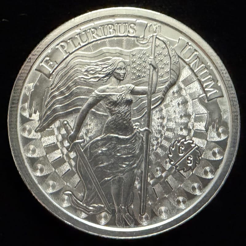 1 oz Liberty & Unity .999 Silver Round - Image 1
