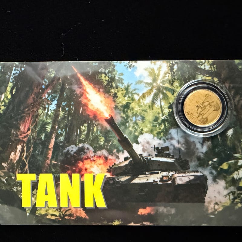 2026 Liberia Tank 1/1000 oz .9999 Gold - Image 4