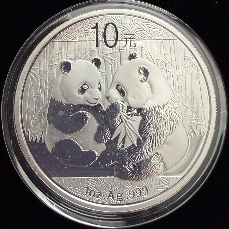 2009 Panda 1 oz .999 Silver Coin - Image 1